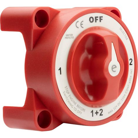 Dual Battery Isolator Switch Marine Switch 4 Positions Max 350A 32V for Cars Boats Vehicles Waterproof Anti-ignition (1/5)