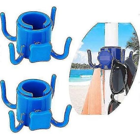 Set mit 2 Strandschirmhaken – Strandschirmzubehör – Schirmhaken – Schirmhalter – Terrassenschirmzubehör (1/5)