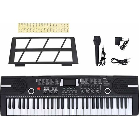 Teenpull – 61 Tasten Klavier Elektrisches Keyboard mit Notenständer Kinder (1/5)