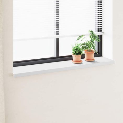 vidaXL Appui de fenêtre Blanc 160 x 30 x 4,5 cm PVC (1/5)