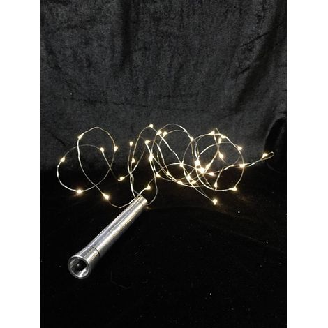 Hellum 522839 Guirlande lumineuse à motifs perles pour l'intérieur à pile(s) Nombre de lumière 40 LED blanc chaud minuteur, pour décorer les bout Q397792 (1/3)