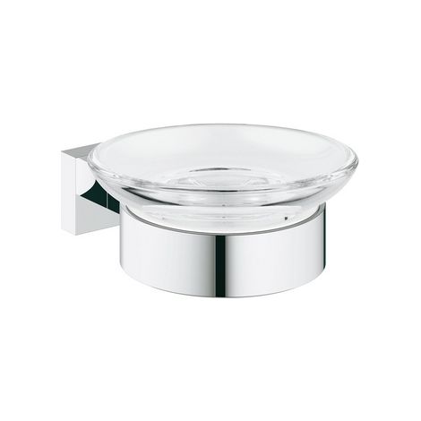 BASE PORTASAPONE CON SUPPORTO ESSENTIALS CUBE- Cromo- GROHE- pezzi 1 (1/2)