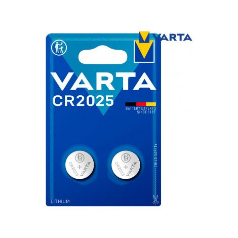 Micropila lithium cr2025 3v Varta blíster 2 unid ø20.0x2.5mm