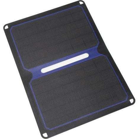 Panneau solaire pliable 14 W à haut rendement, étanche et portable, pour une utilisation en extérieur. (1/5)