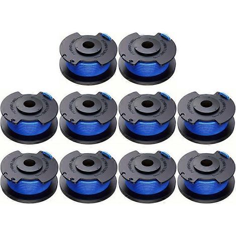 Lot de 10 bobines de corde en nylon compatibles avec les tondeuses à gazon Ryobi 18V/24V/40V, AC14RL3A (1/5)