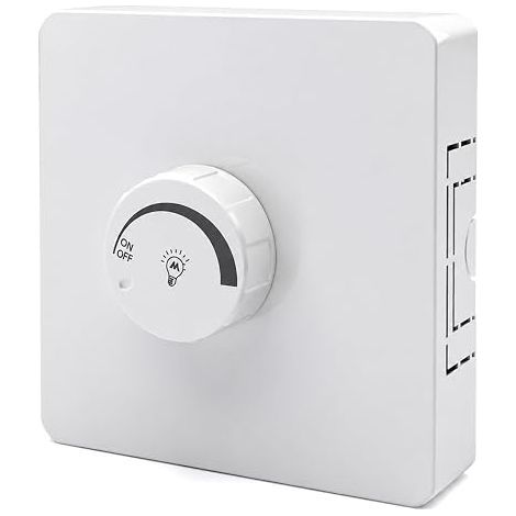 LED Dimmer Switch 87 x 87 mm, LED Light Dimmer Switch, Dimmable Switch for LED, Progressive Adjustment (1/5)
