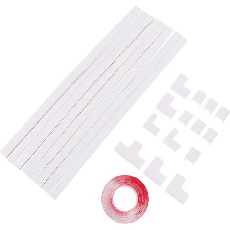 Cache-câble Gestion pour Maison Bureau Chemin Câbles Inclus Dissimuler Fils Téléviseur Mur Couper Peindre (1/5)