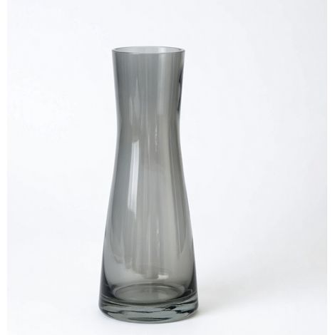 Vase à fleurs gris fumé modèle 16