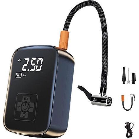 Compresseur d'air sans fil pour voiture électrique. gonfleur de pneus pour moto et bateau (1/4)