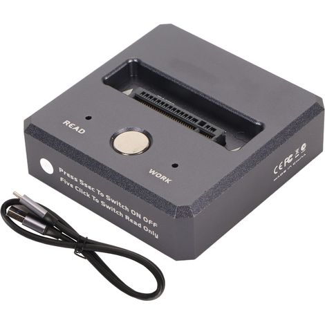NVMe-zu-USB-3.2-Gen2-10-Gbit/s-Dockingstation, M.2-SSD-Laufwerk mit UASP- und TRIM-Unterstützung, USB-C-kompatibel für Computer