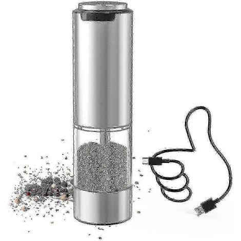 Moulin à poivre électrique rechargeable avec réglage de la mouture (1/5)