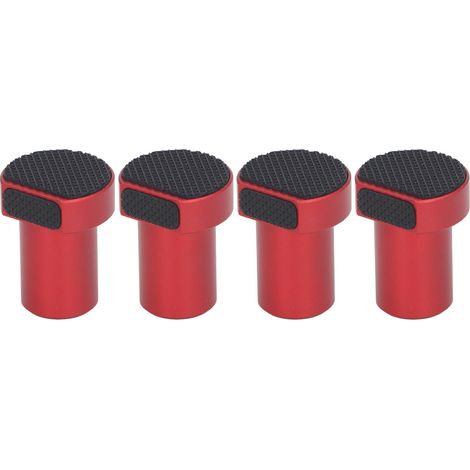 Lot de 4 chiens d'établi en alliage d'aluminium avec tampons antidérapants 19mm 3/4po pour trous de établi bois rouge (1/5)