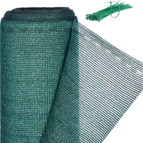 Brise-vue, Paravent pour les cltures et rambardes, Tissu HDPE, Anti-UV, 1 x 6 mètres, vert (1/5)