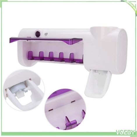 Support de brosse à dents - FAF EICY - UVC - Désinfection UV - Distributeur automatique - Fixation sans perçage (1/5)