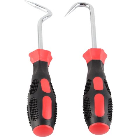 Lot de 2 crochets de dépose de durites,Outil d'entretien automobile pour radiateurs, chauffages et conduites de transmission (1/5)