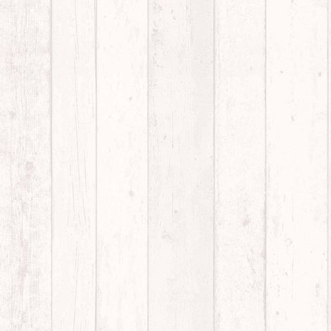 Papier peint effet bois blanc crème moderne Tapisserie bois blanc chambre adulte & couloir Papier peint intissé salon (1/10)
