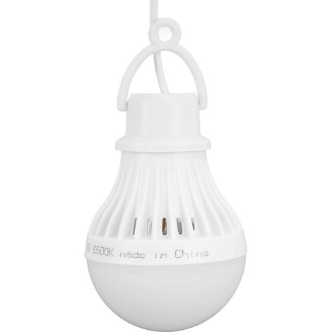 Lampe tente – camping LED suspendue – 5W – USB rechargeable – ampoule secours – randonnée