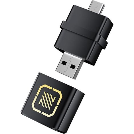 Adattatore wireless 2 in 1 per Carplay e Android Auto, USB tipo C, passa dalla connessione cablata a quella wireless per Carplay e Android Auto (1/5)