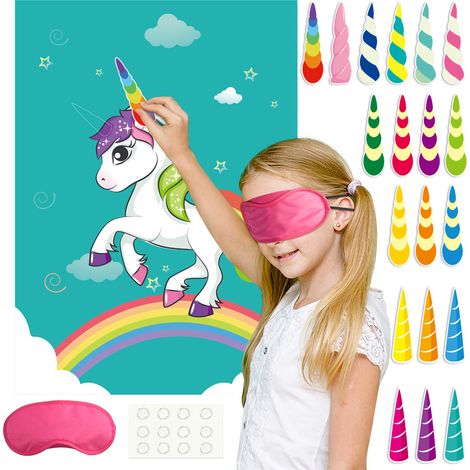 Stecke das Horn auf das Einhorn – ein Geburtstagsspiel mit 34 Hörnern für