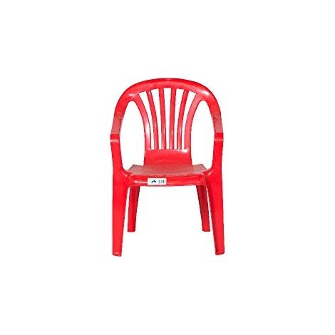 Silla infantil Camelia roja de plástico 38 x 38 x 52 h