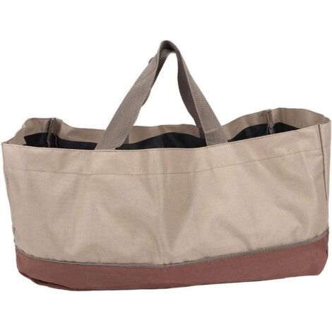 QORVA-Portable Grande Capacité Oxford Bûches En Tissu Sac De Transport Brindilles Sac De Stockage De La Direction Sac De Bois De Chauffage et Log Tote pour Cheminées