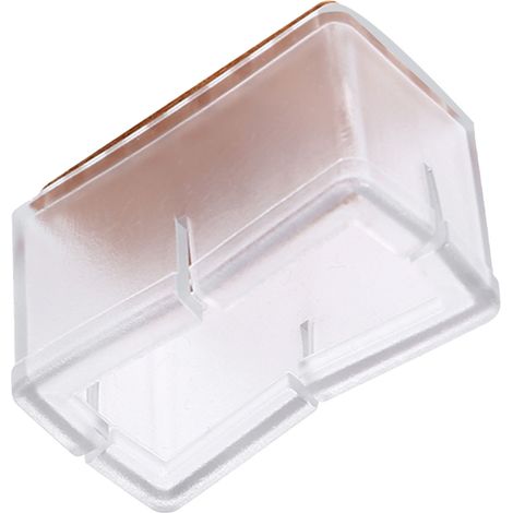 8 Protections Transparentes pour Pieds de Chaise avec Semelle en Caoutchouc, 8 Pièces