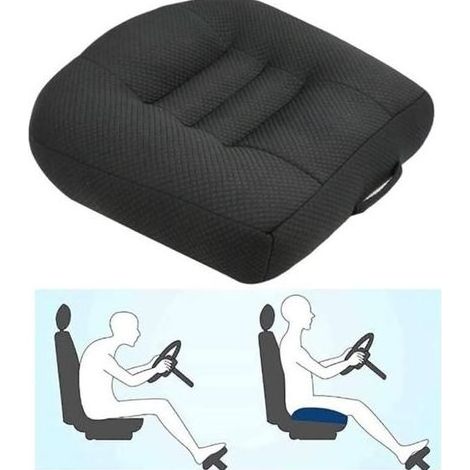 – Coussin rehausseur voiture – élévation 12 cm – Tissu respirant et rembourrage coton PP – Conception antidérapante pour confort (1/5)