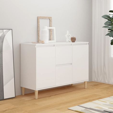 Buffet,Bahut, Meuble de Rangement pour Salon, Salle à Manger Blanc 103,5x35x70 cm Aggloméré FBV62456 (1/5)