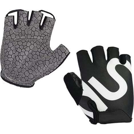 Gants d'entraînement Freedom, gants courts sans doigts pour haltérophilie avec dos ouvert incurvé, pour la musculation, la salle de sport, femmes et hommes (1/5)