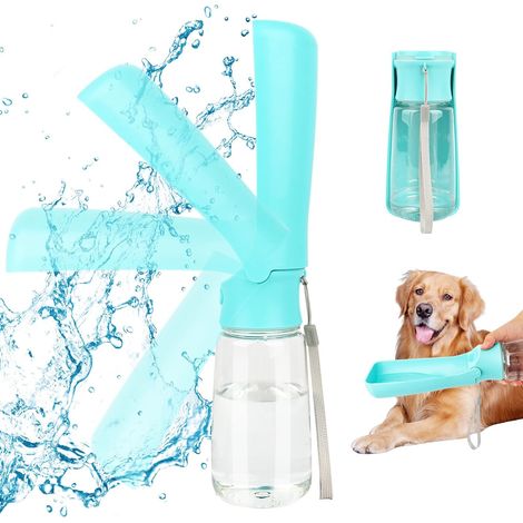 180° faltbare Hundewasserflasche, 350 ml tragbare Wasserflasche zum Spazierengehen, Wandern, Camping im Freien (1/5)