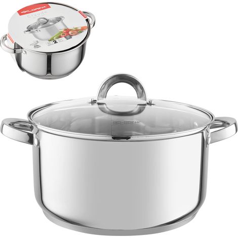Pentola Florina in acciaio inox da 26 cm con coperchio