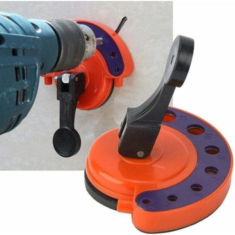 Guida di foratura diamantata, localizzatore di aperture per vetri, strumento regolabile per l'apertura di piastrelle, dima per carotaggio, kit di montaggio con base a vuoto e ventosa. (1/4)
