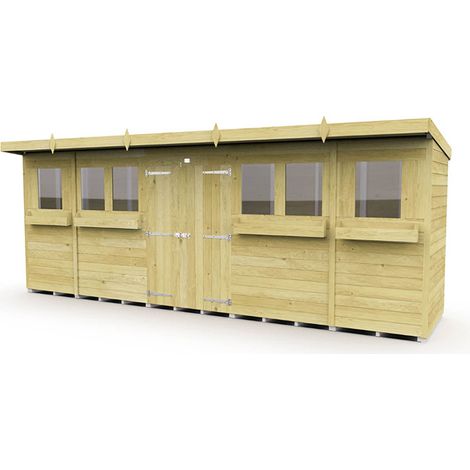 20 x 4 Pent Summer Shed
