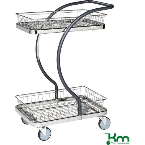 Kongamek Carrello della spesa e carrello di servizio con 2 (1/3)