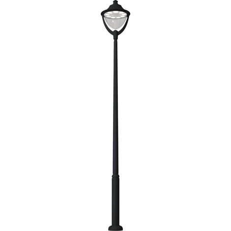 Luminaria para poste GUNTHER TOP GX53 IP65 850 mm Negro (1/3)