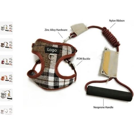 Parure Casual Pettorina + Guinzaglio Tondo S 30/45cm