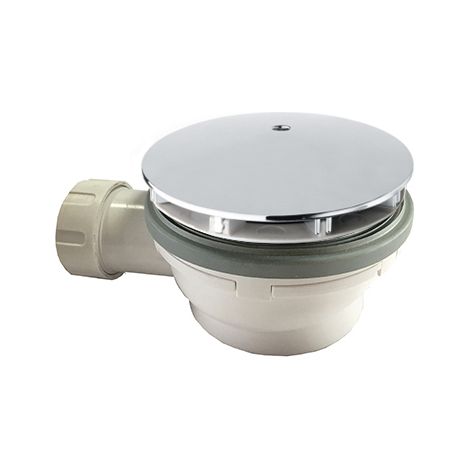 Bonde de douche avec capot extra plat - Hauteur 64 mm - Chromé - Cristina Ondyna (1/2)