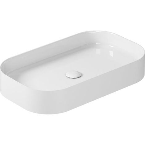 Lavabo Smartb appoggio cm. 65x38 bianco lucido di Ceramica (1/2)