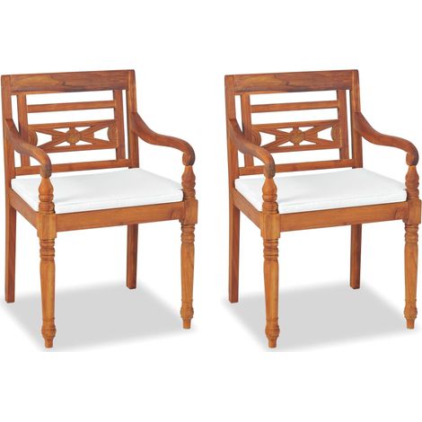 Maison Exclusive - Set da Pranzo da Giardino 4 pz con Cuscini in Massello di Teak (1/5)