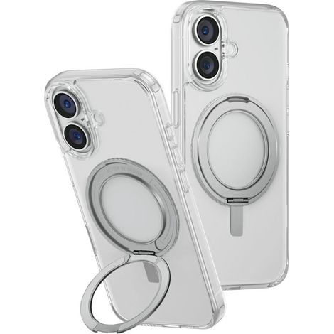 Hülle für iPhone 16 Plus uniq 360 Drehbarer Ständer Transparent (1/3)