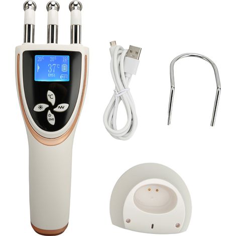 Appareil de massage électromagnétique à microcourants, 3 niveaux, compression chaude vibrante, lifting et raffermissement de la peau, machine de Guasha. (1/5)
