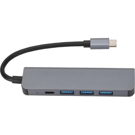 5-in-1 USB-C-Ethernet-Hub, Ultra HD 5 Gbit/s, PD-Schnellladefunktion, Netzwerkadapter für Laptop, Desktop-PC und Reisen (1/5)
