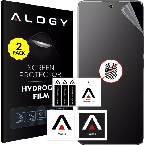 2x Alogy HydroSkin Matte Pro™ Hydrogel-Displayschutzfolie für Realme 12 Pro / 12 Pro Plus „KEINE Fingerabdrücke“ (1/4)