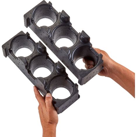 Porte verres - pour 6 boissons - 11.4 x 32.5 x 12.5 cm - Cambro