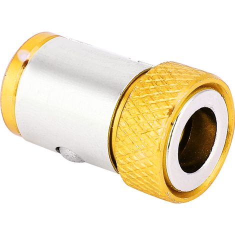 Lot de 5 anneaux magnétiques antidérapants pour tournevis, en alliage d'aluminium (jaune)