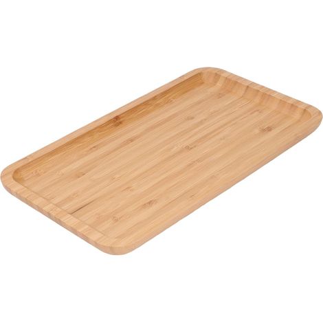Plateau de Salle de Bain, Organisateur de Rangement Polyvalent, Plateau de Comptoir avec Matériau en Bambou pour Cuisine, Salle de Bain, Commode, Entrée, Table de Chevet, Table Basse'-'- (1/4)