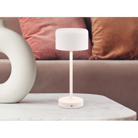 Akku Tischleuchte JEFF per USB aufladbar, Sensordimmer, Weiß, Höhe 30cm (1/5)