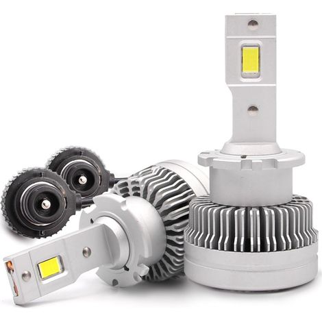 Комплект от 2 броя LED ЛЕД диодни крушки D2S за xenon 12-24V 50000lm Canbus без грешки 6000K