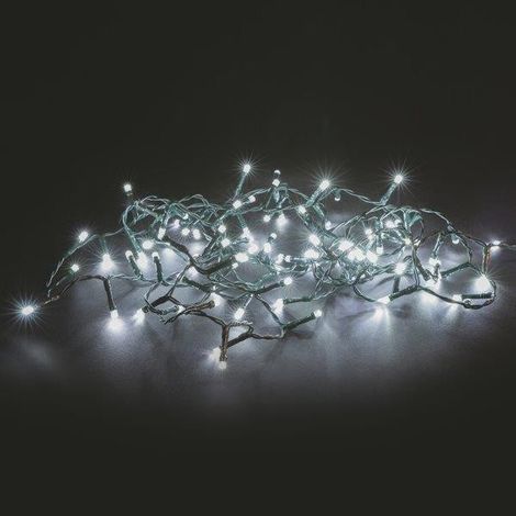 Luci Di Natale Per Interno Ed Esterno Bianco 180 Led Cavo Luci 8 Mt. (1/5)