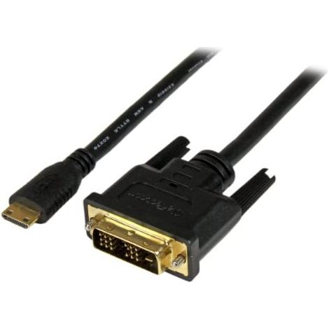 CABLE ADAPTATEUR MINI HDMI VERS DVI-D MALE / MALE - 2 M (1/5)